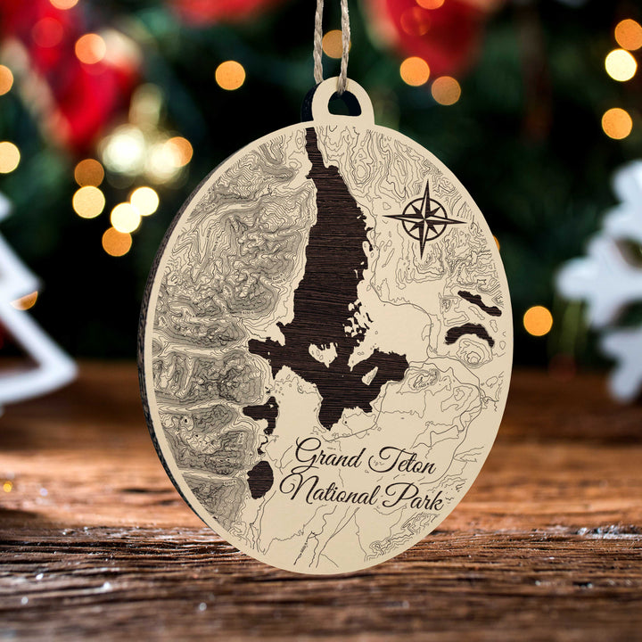 FP0614 - Grand Teton Nat'l Park Engraved Ornament (Bronze)