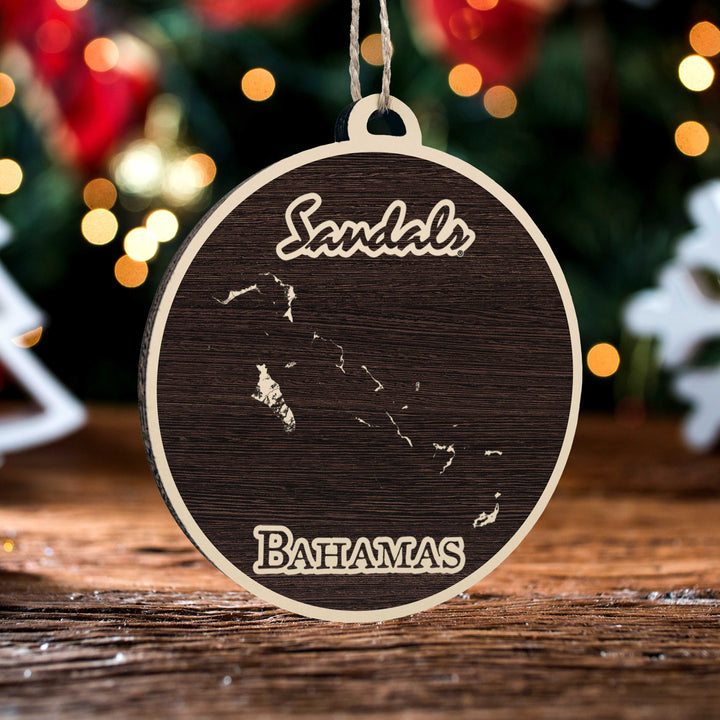 FP0699 - Sandals Bahamas Engraved Ornament (Bronze)