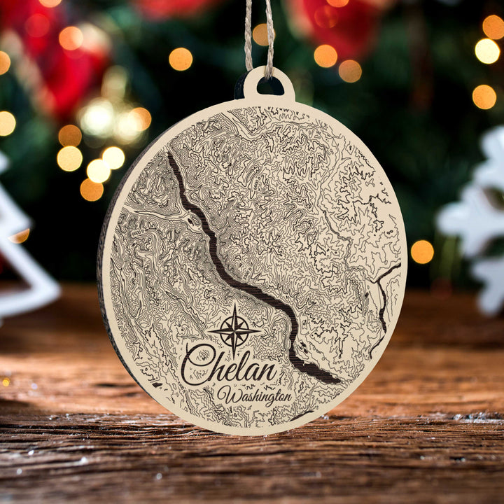 FP0884 - Chelan, WA Engraved Ornament (Standard)
