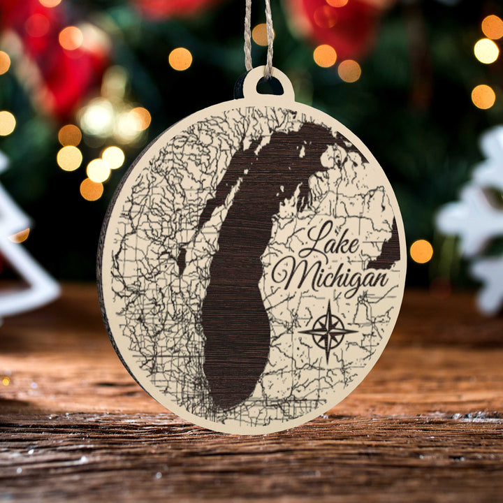 FP1534 - Lake Michigan Engraved Ornament (Standard)