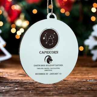 Capricorn Zodiac Ornament