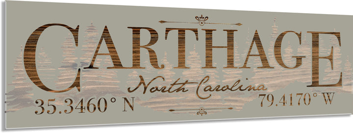 FP1449 - Carthage, NC Engraved Stick (Standard)