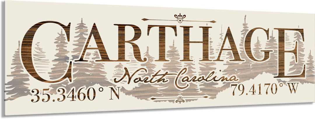 FP1449 - Carthage, NC Engraved Stick (Standard)