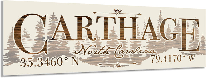 FP1449 - Carthage, NC Engraved Stick (Standard)