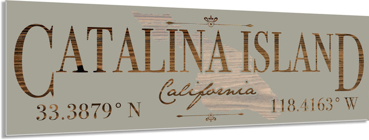 FP1654 - Catalina Island, CA Island Engraved Stick (Standard)