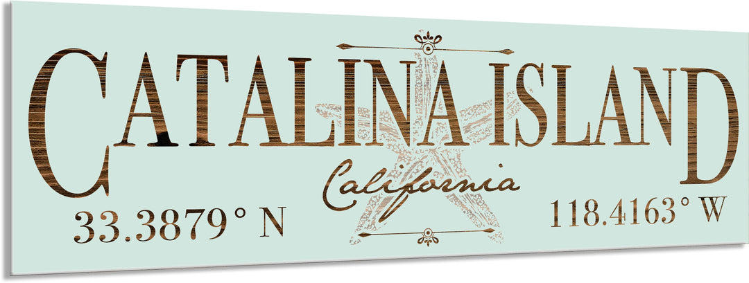 FP1654 - Catalina Island, CA Starfish Engraved Stick (Standard)