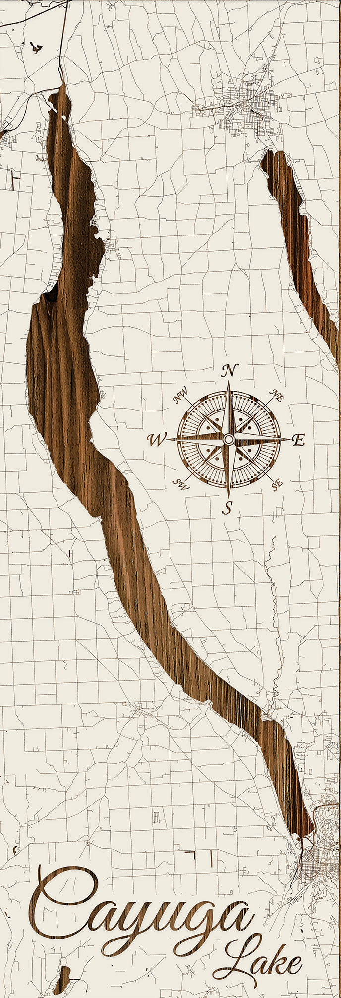 FP1496 - Cayuga Lake, NY Engraved Panoramic (Standard)