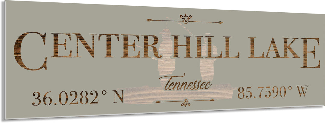 FP1589 - Center Hill Lake, TN Fishing Engraved Stick (Standard)