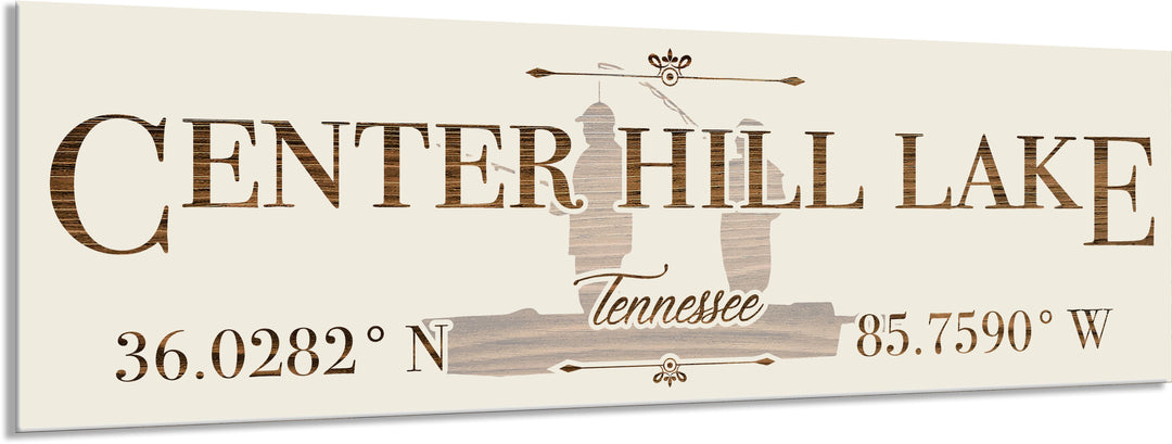 FP1589 - Center Hill Lake, TN Fishing Engraved Stick (Standard)