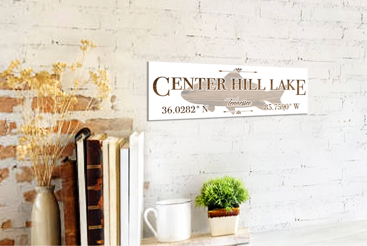 FP1589 - Center Hill Lake, TN Fish Engraved Stick (Standard)