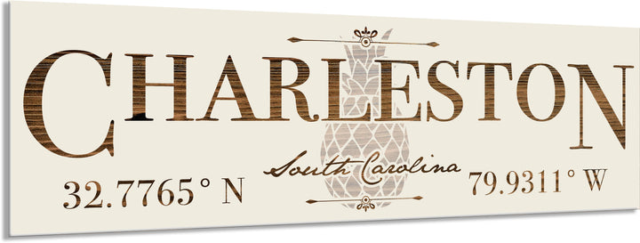 FP1332 - Charleston, SC  Pineapple Engraved Stick (Standard)