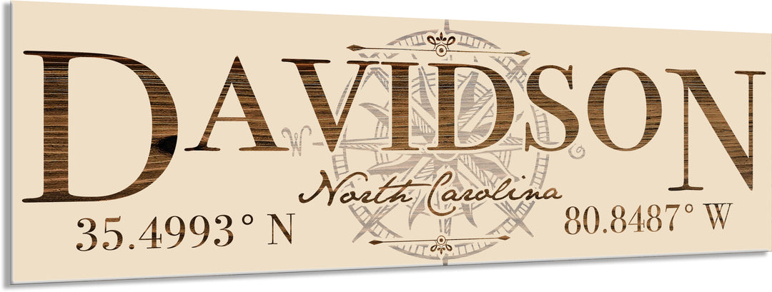 FP1665 - Davidson, NC Engraved Stick (Standard)