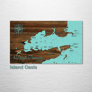 Dingle Peninsula, Ireland Whimsical Map