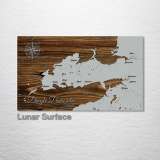 Dingle Peninsula, Ireland Whimsical Map