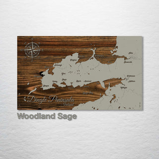 Dingle Peninsula, Ireland Whimsical Map