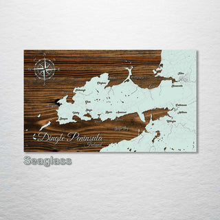 Dingle Peninsula, Ireland Whimsical Map