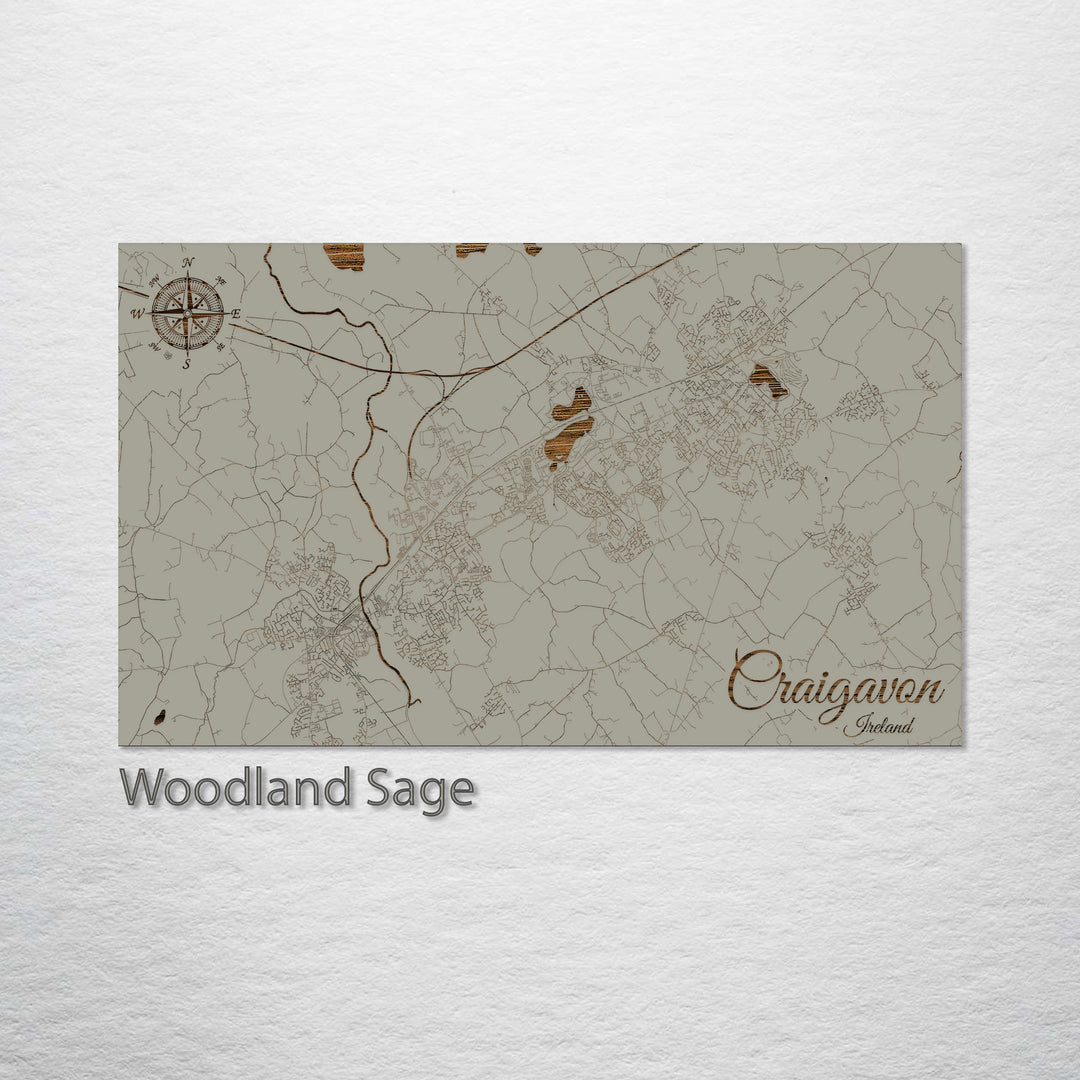 Craigavon, Ireland Street Map