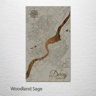 Derry, Ireland Street Map