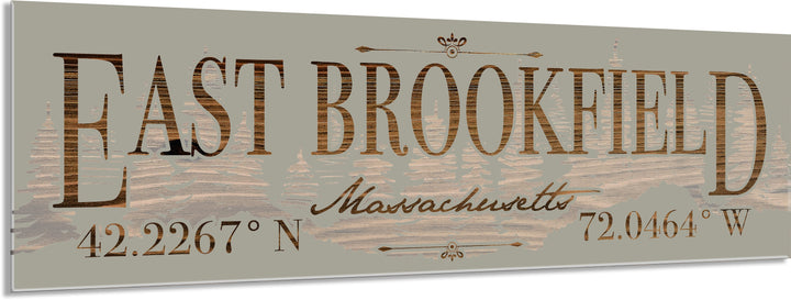 FP0805 - East Brookfield Treeline, MA Engraved Stick (Standard)