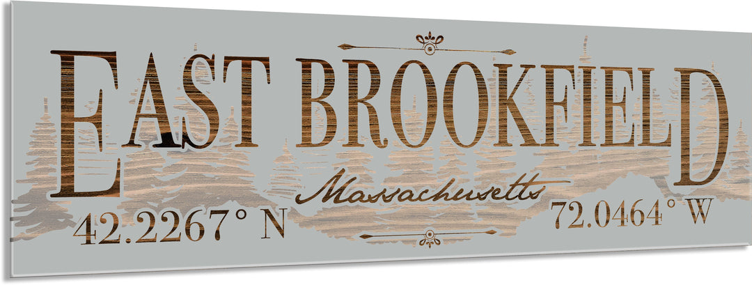 FP0805 - East Brookfield Treeline, MA Engraved Stick (Standard)