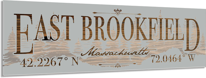 FP0805 - East Brookfield Treeline, MA Engraved Stick (Standard)