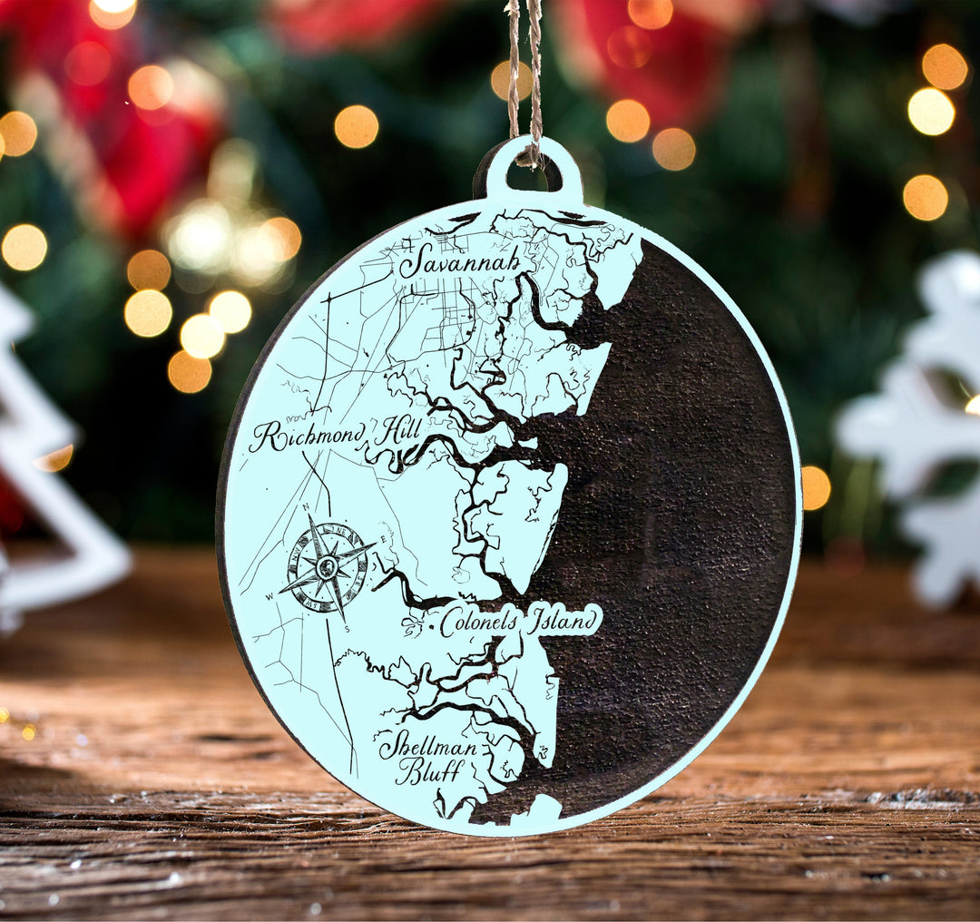 Ellas of Richmond Hill, GA Engraved Ornament (Bronze)