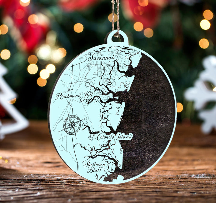 Ellas of Richmond Hill, GA Engraved Ornament (Bronze)