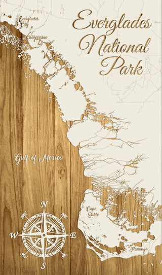 FP0505 - Everglades Nat'l Park Engraved Map (Standard)