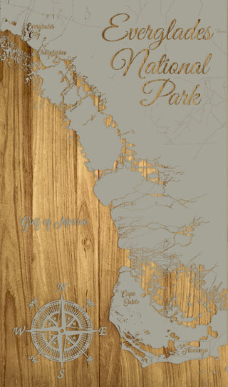 FP0505 - Everglades Nat'l Park Engraved Map (Standard)
