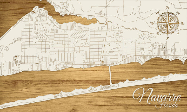 FP1153 - Navarre, FL Engraved Map (Standard)