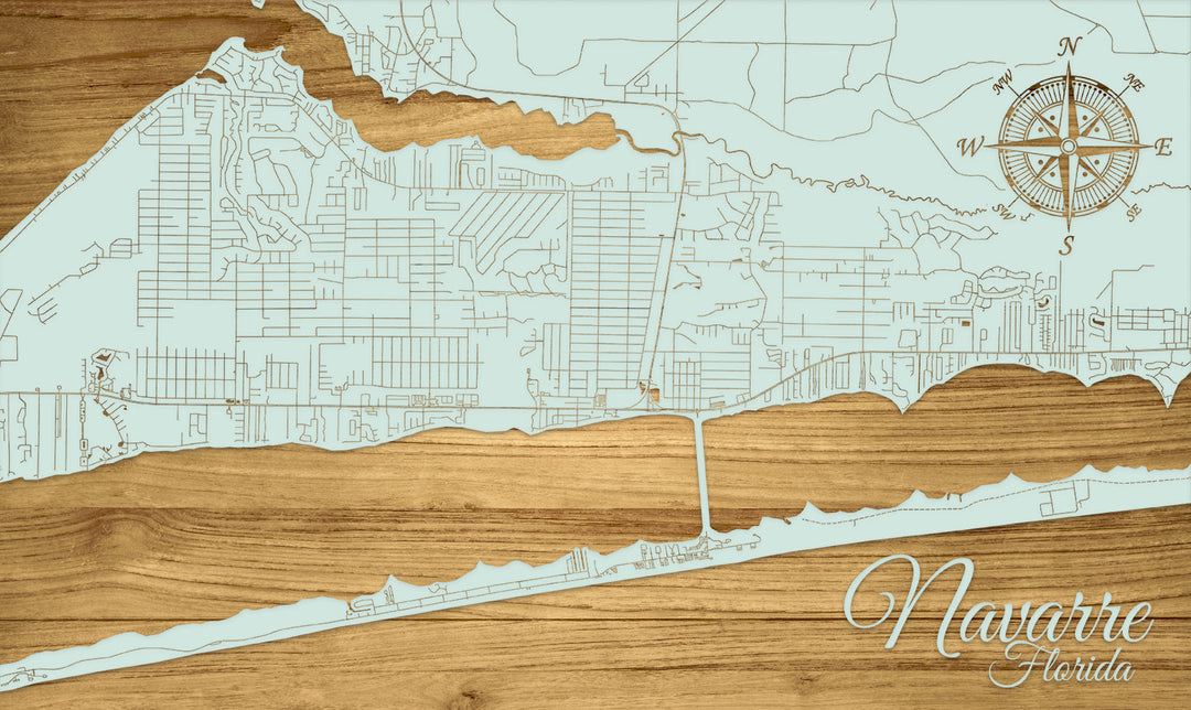 FP1153 - Navarre, FL Engraved Map (Standard)