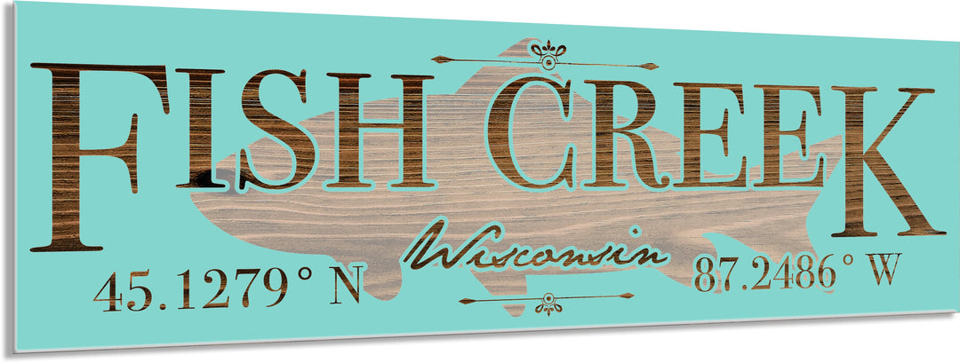 FP0151 - Fish Creek, WI Engraved Stick (Bronze)