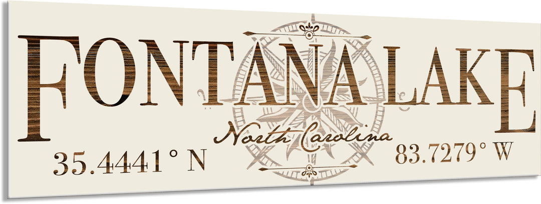 FP1860 - Fontana Lake, NC Engraved Stick (Bronze)