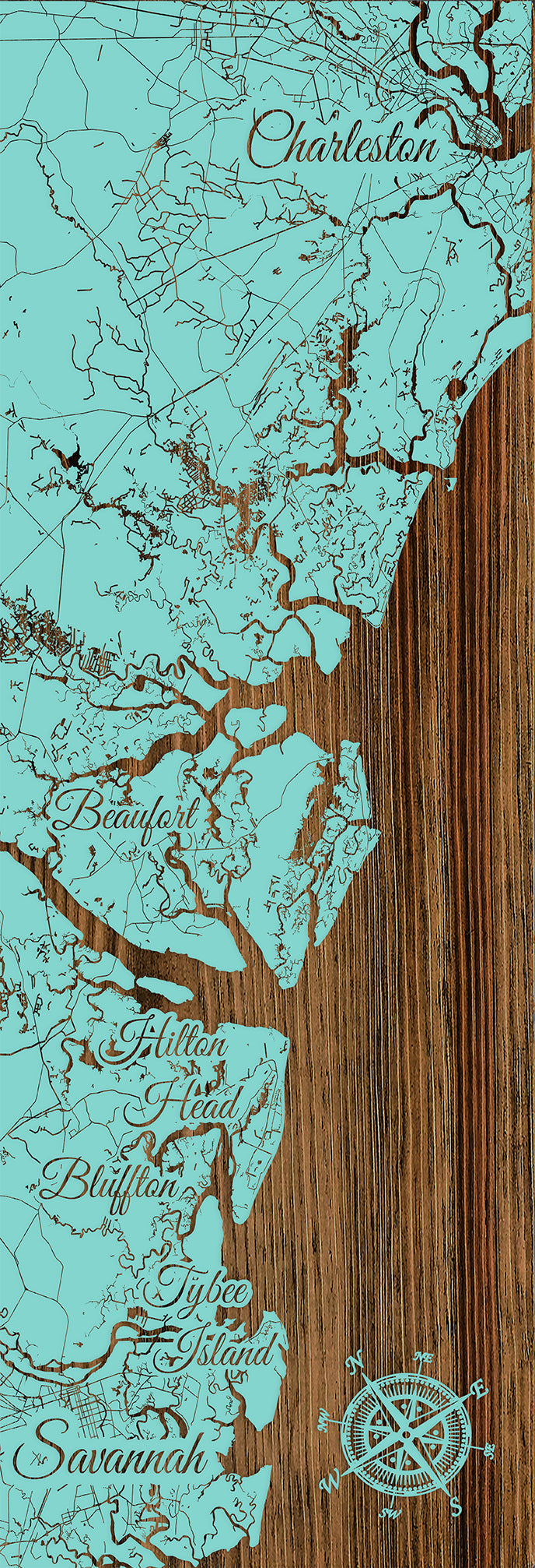 FP0426 - Get Gifty Sav to Chas, GA Engraved Panoramic (Standard)