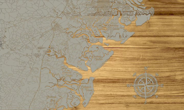 FP0426 - Wilmington to Shellman Horiz, GA Engraved Map (Standard)