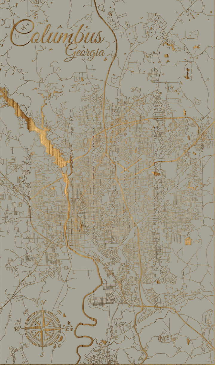 FP1449 - Columbus, GA Engraved Map (Standard)