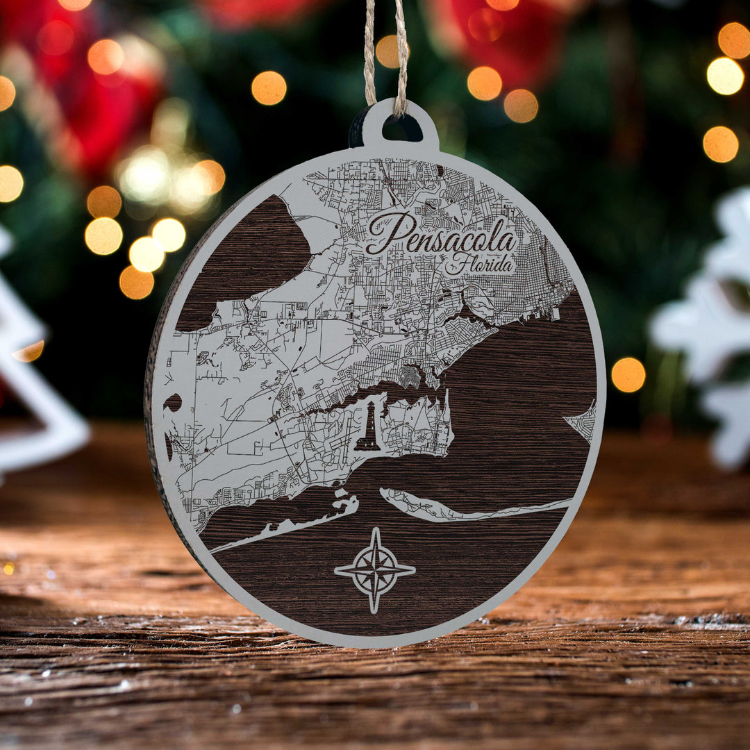 FP1124 - Pensacola, FL Engraved Ornament (Standard)