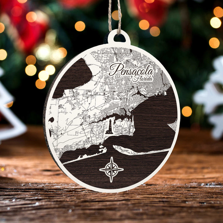 FP1124 - Pensacola, FL Engraved Ornament (Standard)