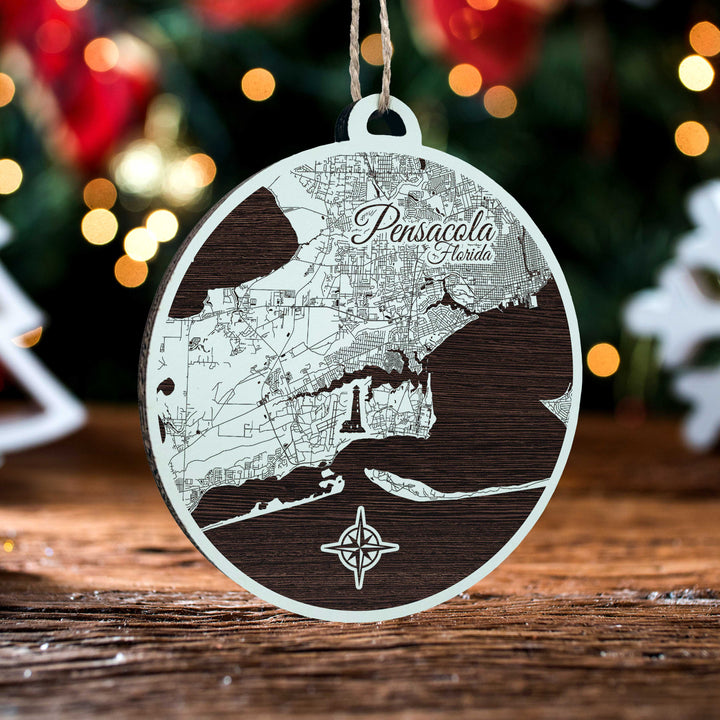 FP1124 - Pensacola, FL Engraved Ornament (Standard)