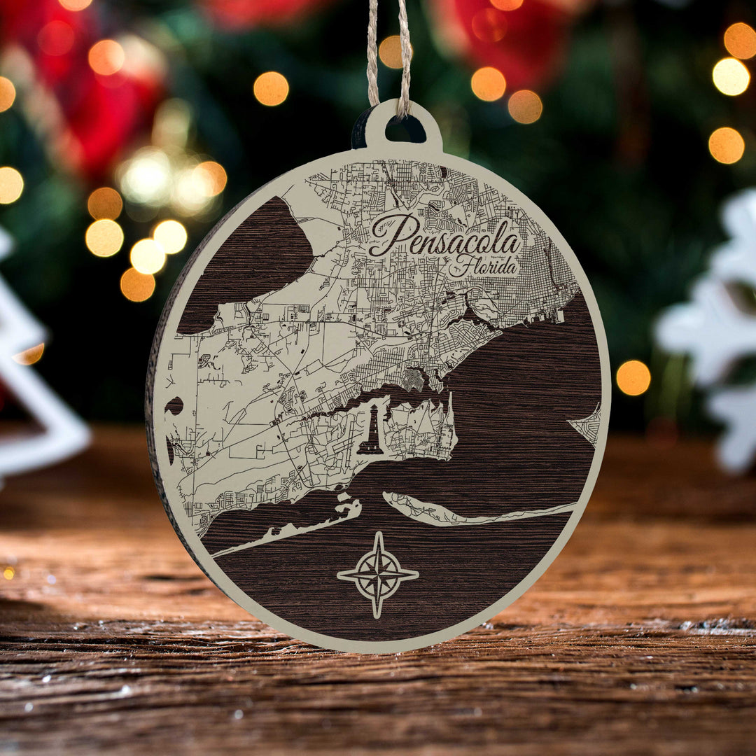 FP1124 - Pensacola, FL Engraved Ornament (Standard)