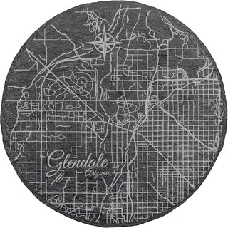 Glendale, Arizona Round Slate Coaster