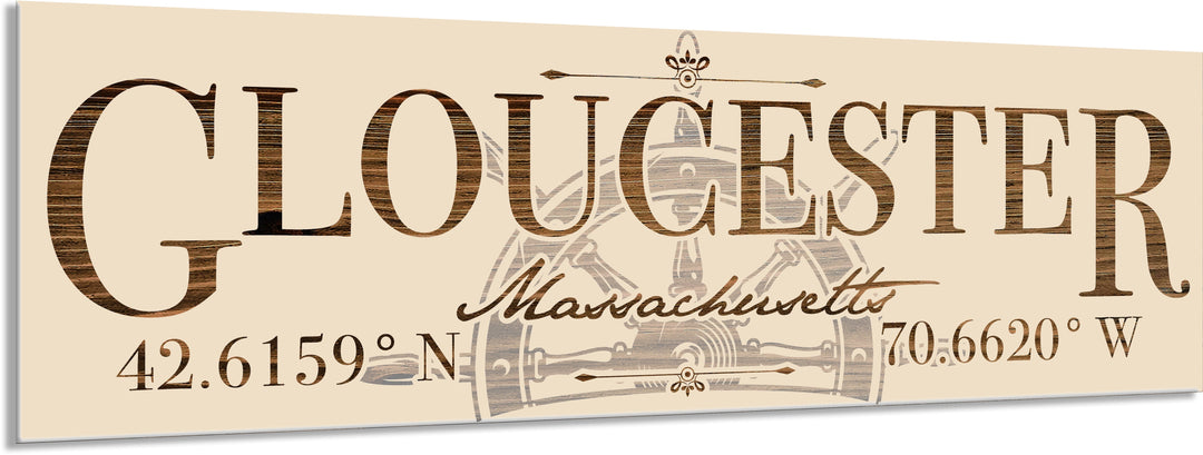 FP1502 - Gloucester, MA Helm Engraved Stick (Standard)