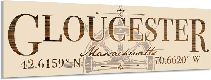 FP1502 - Gloucester, MA Helm Engraved Stick (Standard)