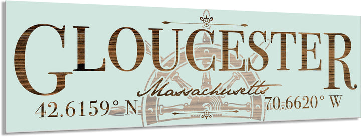 FP1502 - Gloucester, MA Helm Engraved Stick (Standard)