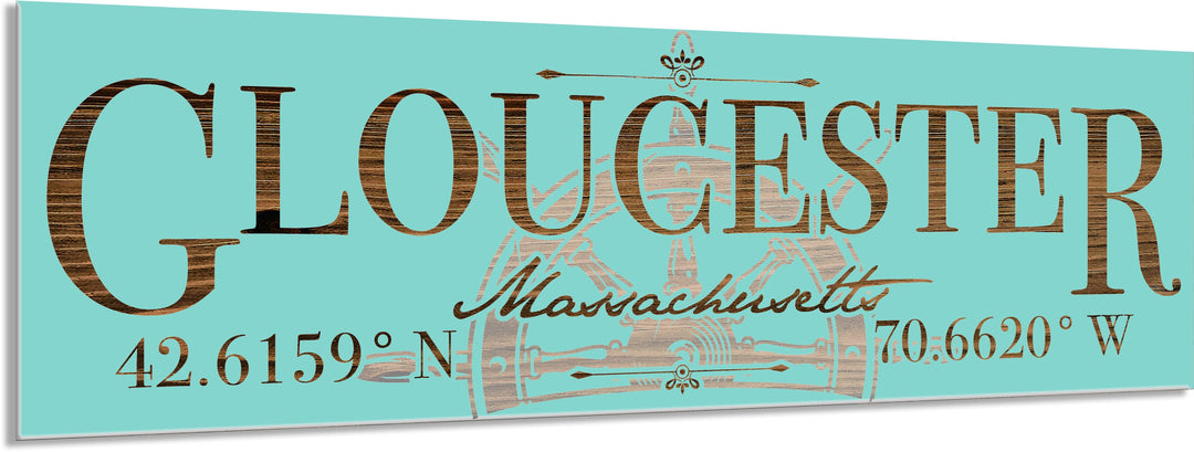 FP1502 - Gloucester, MA Helm Engraved Stick (Standard)