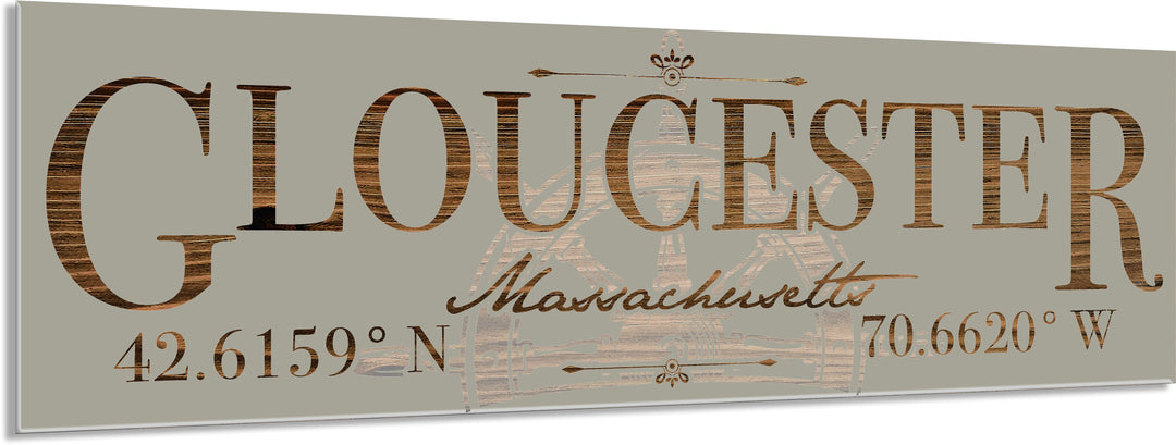 FP1502 - Gloucester, MA Helm Engraved Stick (Standard)