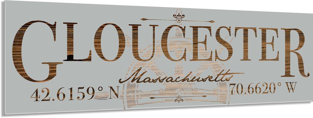 FP1502 - Gloucester, MA Helm Engraved Stick (Standard)