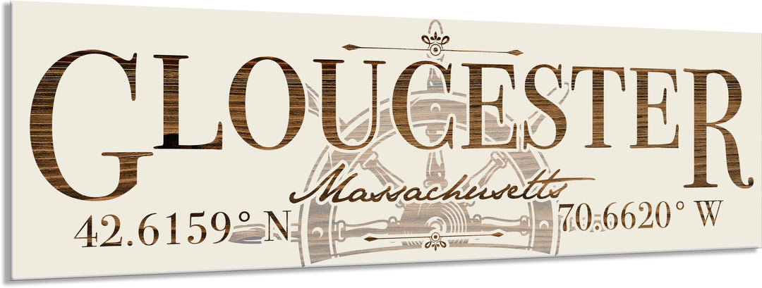 FP1502 - Gloucester, MA Helm Engraved Stick (Standard)