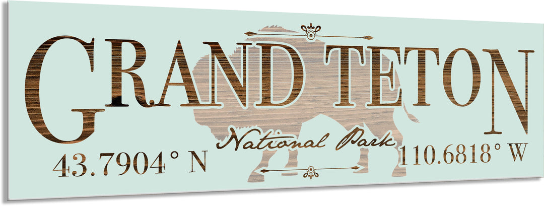 FP0614 - Grand Tetons Engraved Stick (Bronze)