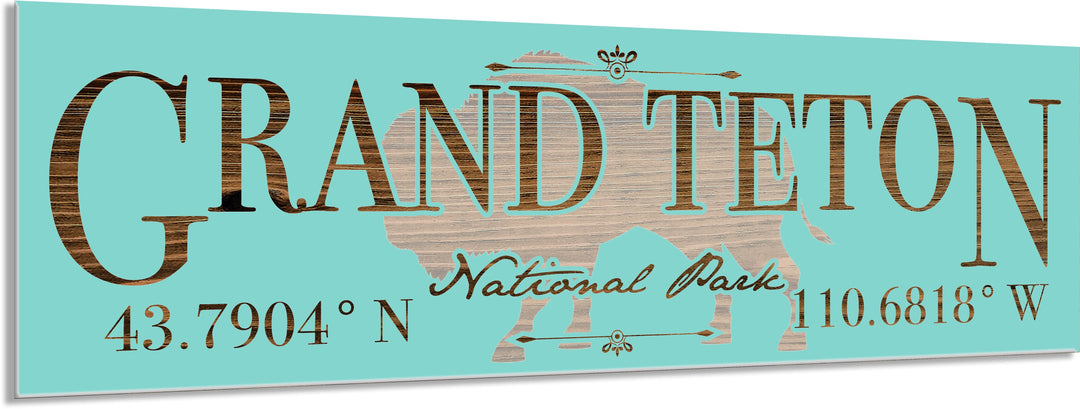 FP0614 - Grand Tetons Engraved Stick (Bronze)